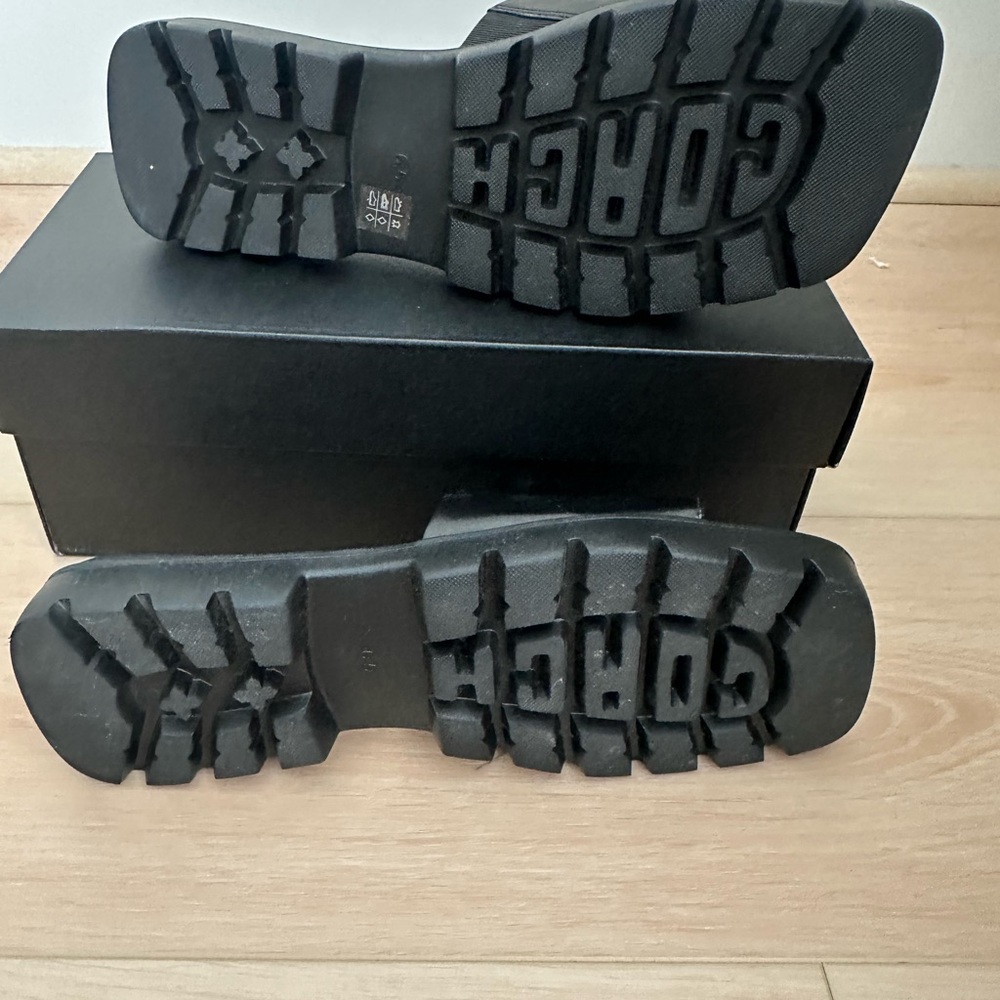 Coach Black Florence Leather Slide Sandal - Picture 3 of 4